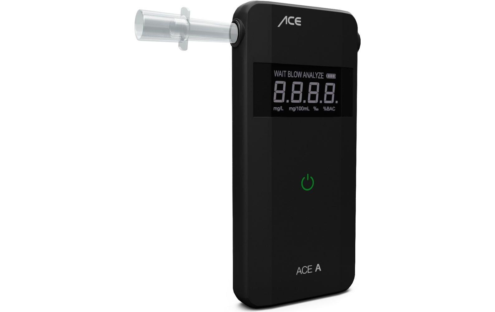 Ace Of Sweden ACE A Alkoholtester 0,00–4,00 ‰ Display Countdown Alarm Schwarz