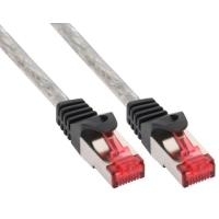 InLine® Patchkabel, S/FTP (PiMf), Cat.6, transparent, 3m (76403T)