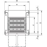 SCHROFF 19''- / Gestell- Fachboden ausziehbar - 19\"FA AUS 2HE C=500 RED 7035 (22130352)