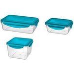 keeeper Frischhaltedose "tino", mit Clip, 0,45 Liter Deckel: blau, Material: PP/Tritan, widerstandsfähig, - 1 Stück (1111363200000)