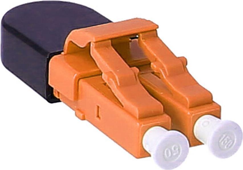 BlueOptics Lichtwellenleiter Loopback Adapter für OM2, G50/125µm Multimode LC/UPC-Duplex, Keramik Ferrule, -40°C bis +85°C (BOLBLCOM2)