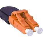 BlueOptics Lichtwellenleiter Loopback Adapter für OM2, G50/125µm Multimode LC/UPC-Duplex, Keramik Ferrule, -40°C bis +85°C (BOLBLCOM2)