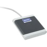 HID OMNIKEY 5022 CL (Anthracite/Gray) - Short 10cm Lead- Contactless only (13.56 MHZ) reader- CCID compliant- Optional Card Retainer and Mounting Accessories- MOQ 10 and multiples of 10 (R50220320-GR)