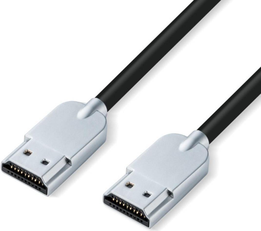 Microconnect HDMISUPERSLIM2M. Kabellänge: 2 m, Anschluss 1: HDMI Typ A (Standard), Steckverbinder 1 Geschlecht: Männlich, Anschluss 2: HDMI Typ A (Standard), Steckverbinder 2 Geschlecht: Männlich, Beschichtung Steckerkontakte: Gold, HDMI-Version: 2.0, 3D, Datenübertragungsrate: 18 Gbit/s, Produktfarbe: Schwarz, Metallisch (HDMISUPERSLIM2M)