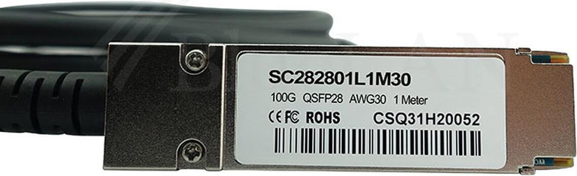 BlueOptics QSFP28-DAC-5M-MT-BL InfiniBand-Kabel Schwarz (QSFP28-DAC-5M-MT-BL)