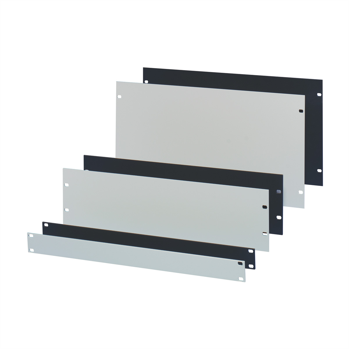 SCHROFF 19" Blindplatte 1 HE Eloxiert 40304-074 (3 Stück)