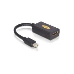 Delock Adapter mini DisplayPort 1.1 Stecker > HDMI Buchse Passiv schwarz (65099)