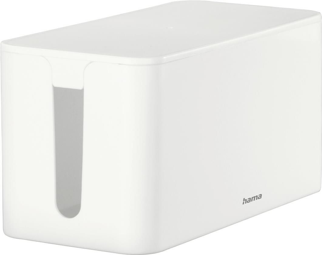 Hama Kabelbox Mini, für Steckdosenleiste, 23,5 x 11,5 x 12, Weiß (00221010)