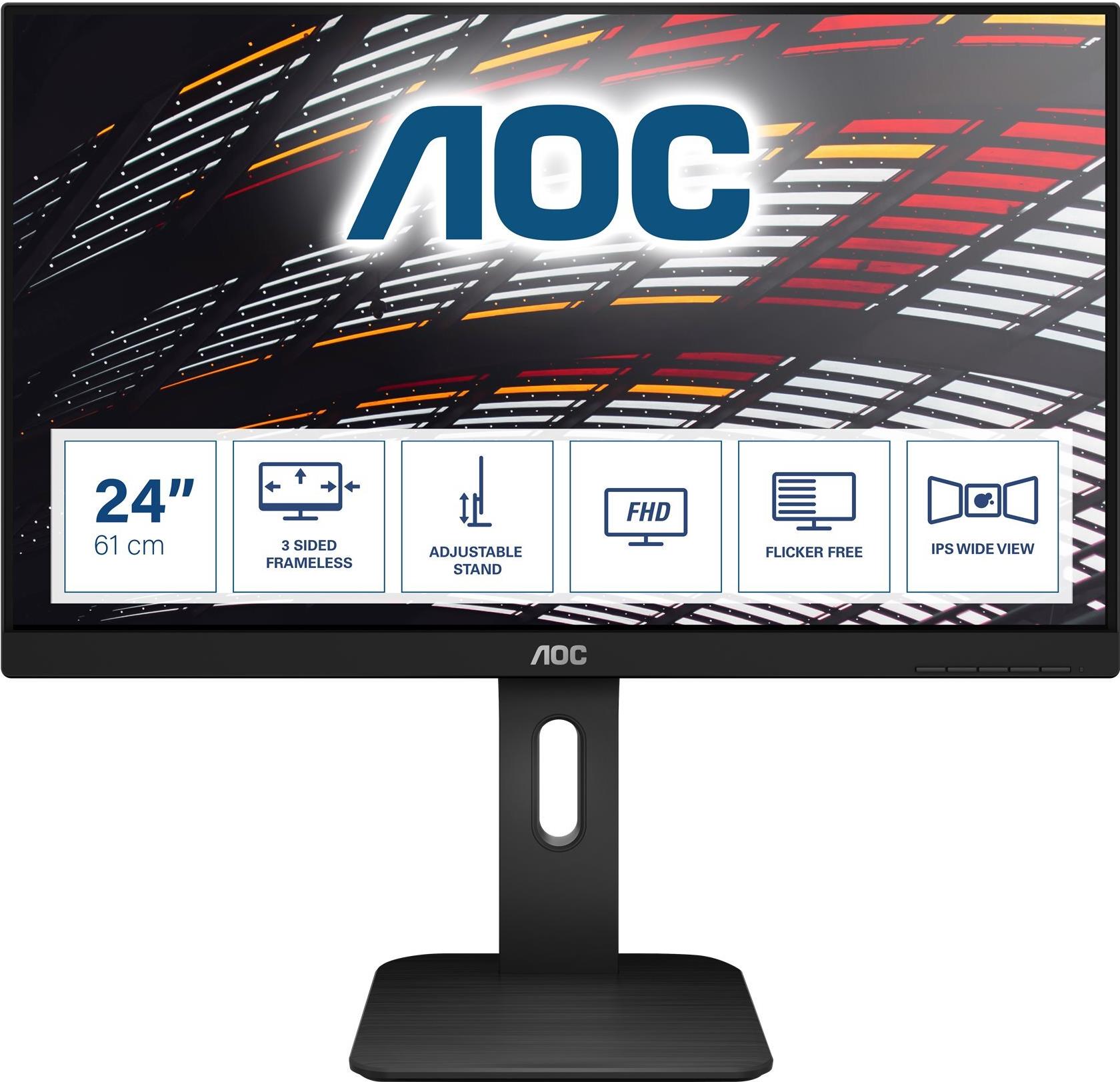 AOC X24P1 24" IPS Monitor 1920 x 1200 Schwarz