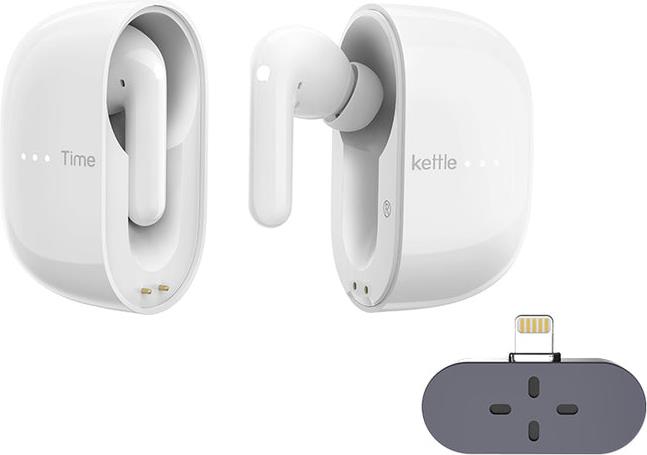 Timekettle M3 Übersetzungsgerät (offline-Version), weiß Zwei-Wege-Übersetzer-Kopfhörer mit App für 40 Sprachen & 93 Dialekte Online&Offline-Sprachübersetzer für Expats auf Reisen, kompatibel mit iOS & Android (6971362040215)