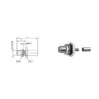 Telegärtner R-SMA-Steckverbinder Buchse, gerade 50 Ohm J01151R0011 1 St. (J01151R0011)