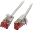 Patchkabel RJ45 CAT6 250Mhz 7.5m weiss U/FTP slimline rund d 3.6mm (S217288)