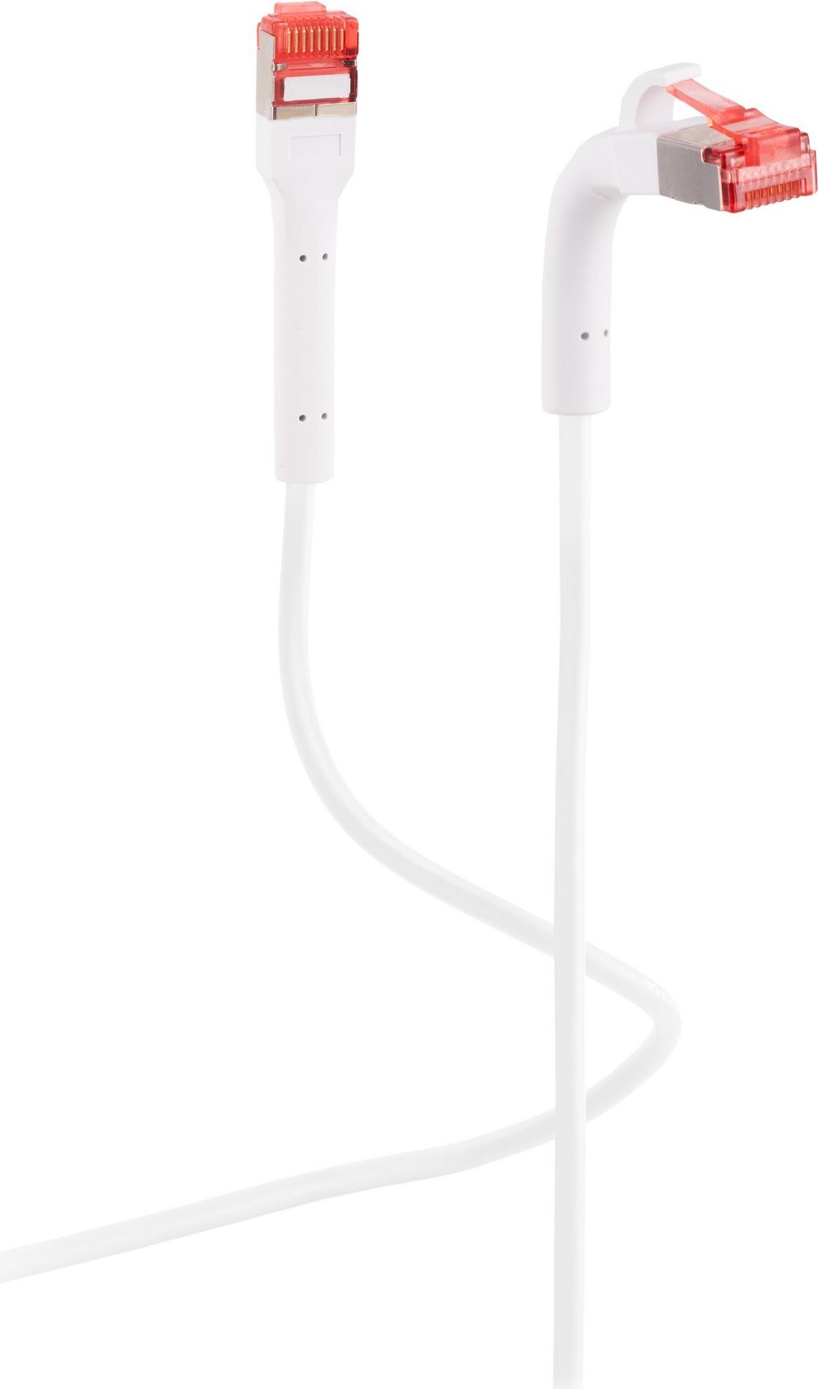 ShiverPeaks Flexline Patchkabel U/FTP Cat. 6A mit biegbaren Stecker weiß 10,0m (FL31-29076)