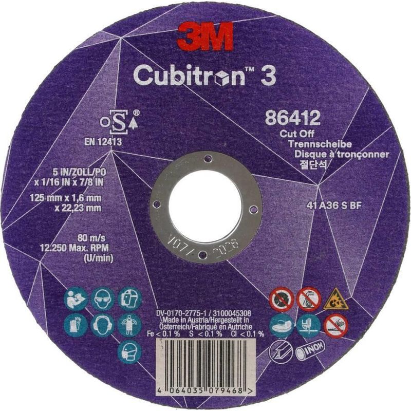 3M 86412 Schneidscheibe Metall Ceramic fibre 7100303829