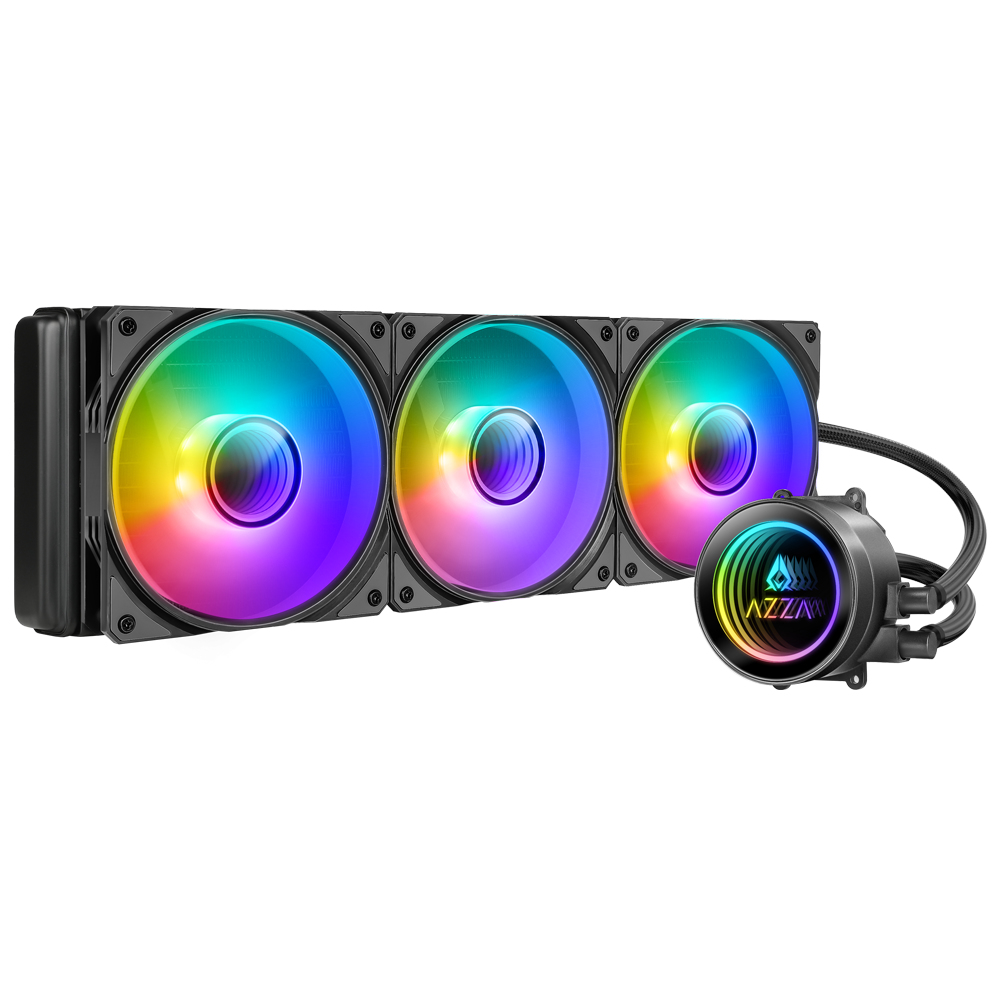 Azza LCAZ-360C-ARGB Flüssigkeitskühlung 360 mm 3x 120 mm Schwarz