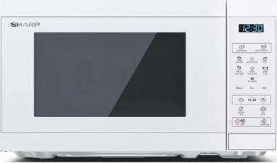 Sharp Mikrowellenherd YC-MS02E-C Freistehend, 800 W, Weiß (YC-MS02E-C)