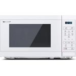 Sharp Mikrowellenherd YC-MS02E-C Freistehend, 800 W, Weiß (YC-MS02E-C)