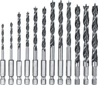 kwb 108830 Holz-Spiralbohrer-Set 12teilig Schnellspannbohrfutter, Zahnkranzbohrfutter 12 St. (108830)