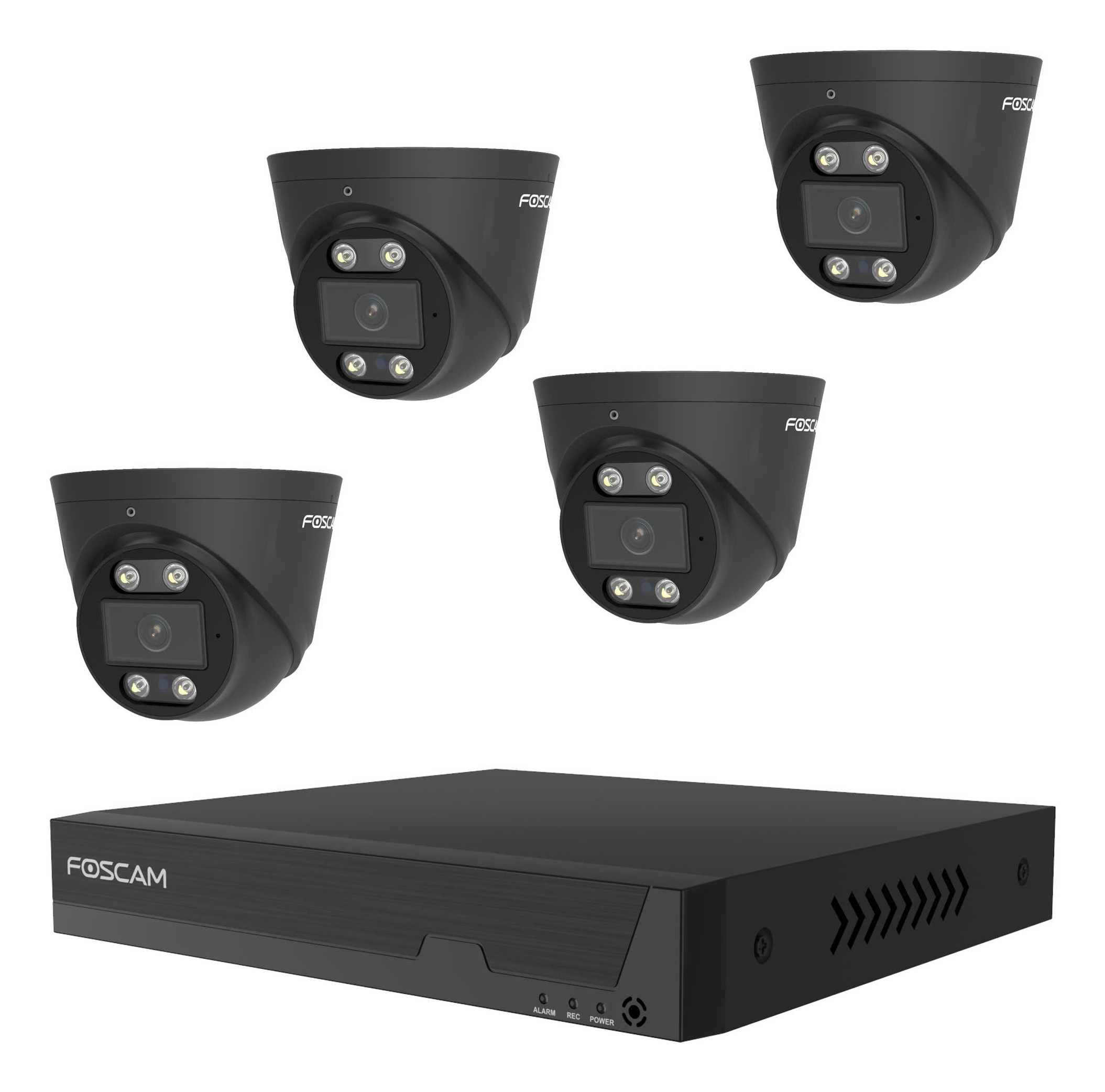 Foscam FN9108E-T4-2T Videoüberwachungskit 8 Kanäle Schwarz