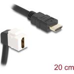 Delock HDMI-Kabel HDMI männlich zu HDMI weiblich abgewinkelt, Keystone (86974)