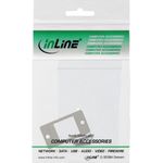 InLine® Keystone SNAP-In Modulhalter, 1-fach, Metall, für flache Oberflächen (76205A)