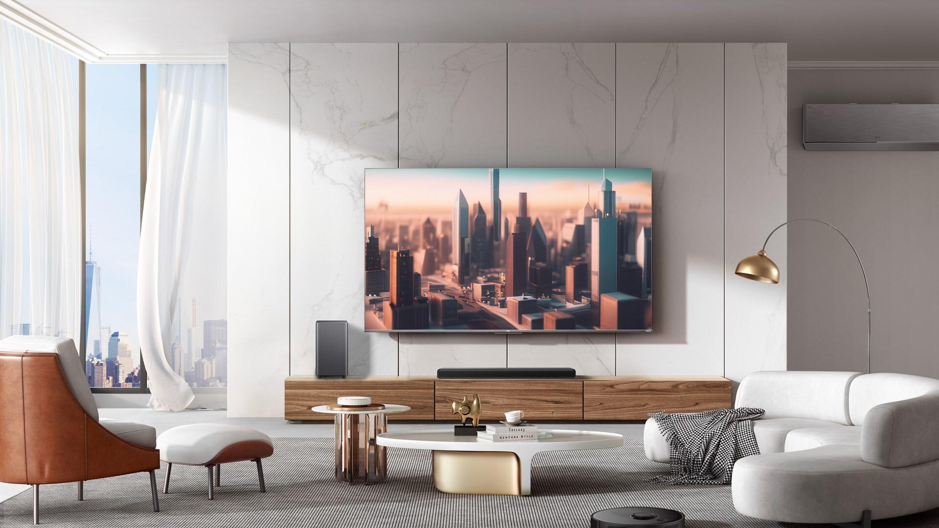 TCL S55HE Soundbar 2.1 Kanäle 110 W Dolby Atmos mit kabellosem Subwoofer Titan