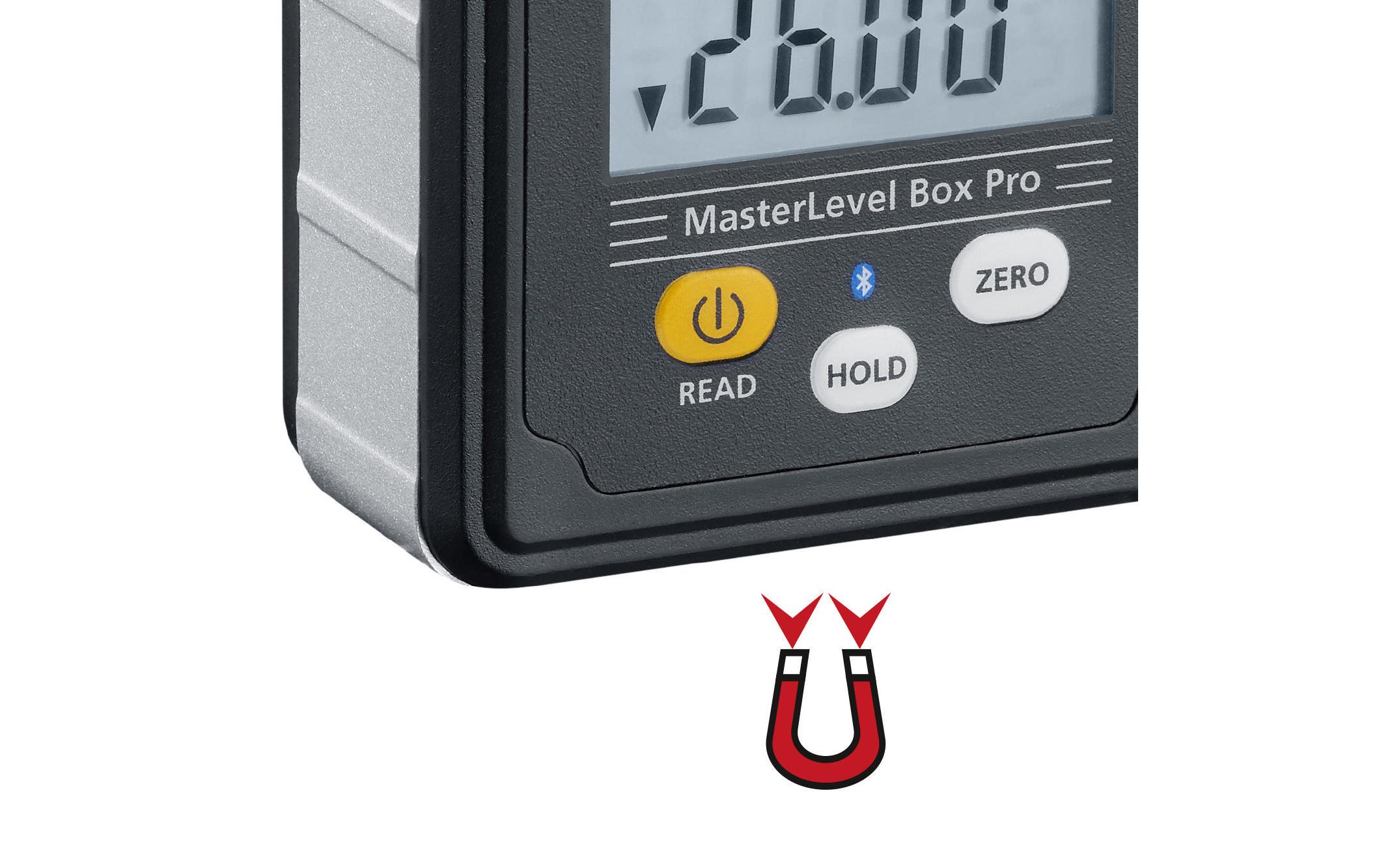 Laserliner MasterLevel Box Pro Wasserwaage 0-90° Bluetooth Schwarz
