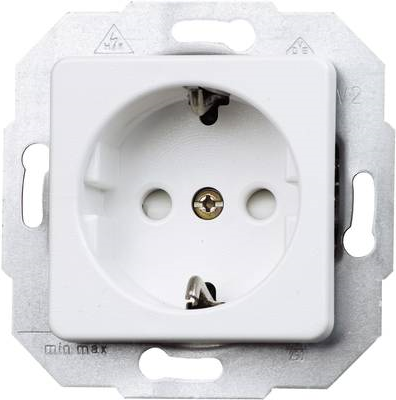 Kopp Einsatz Schutzkontakt-Steckdose Europa Arktis-Weiß, Matt 112613086 (112613086)