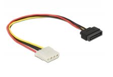 Delock Stromkabel SATA 15 Pin Buchse > 4 Pin Buchse 30 cm (60139)