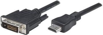 HDMI zu DVI-D Anschlusskabel, schwarz, 3 m Hersteller: Techly (ICOC-HDMI-D-030)