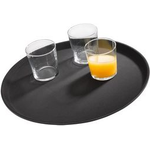 APS Serviertablett GASTRO, Durchmesser: 275 mm, schwarz Höhe: 20 mm, aus glasfaserverstärktem Kunststoff, - 1 Stück (547)