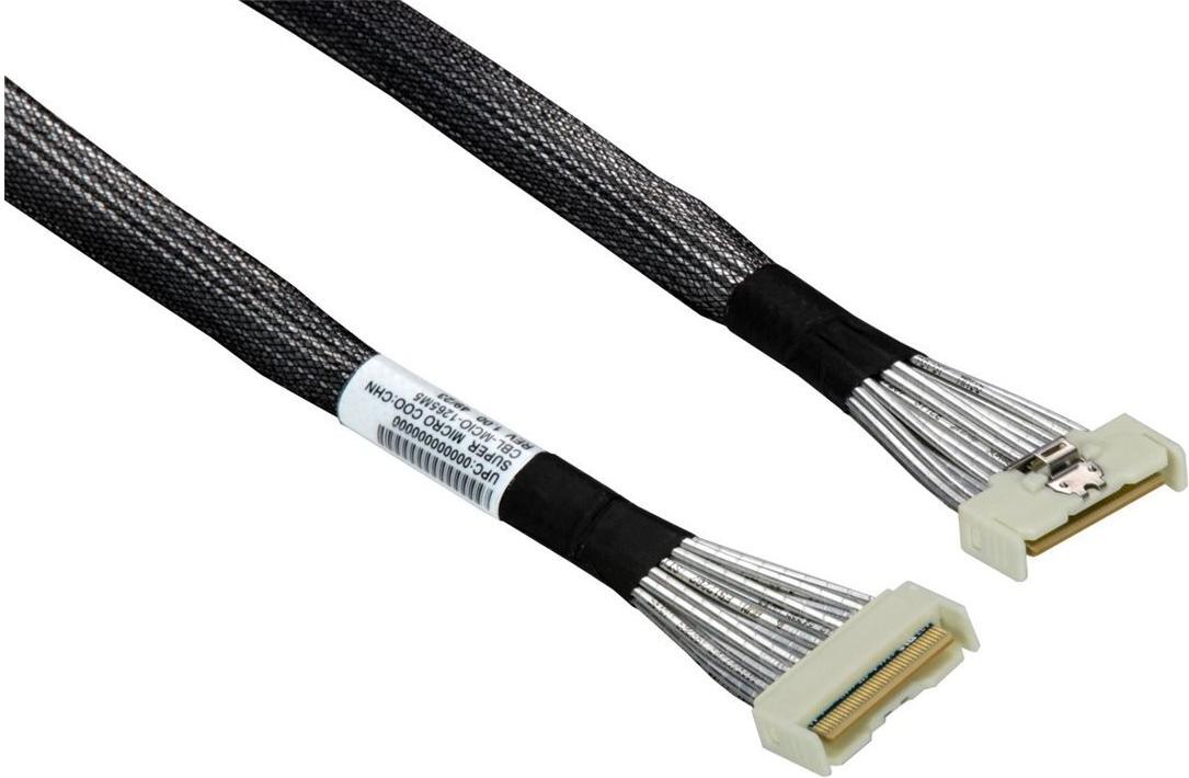 Supermicro MCIO x8 Storage Kabel CBL-MCIO-1265M5 STR zu STR 65cm 30AWG RoHS