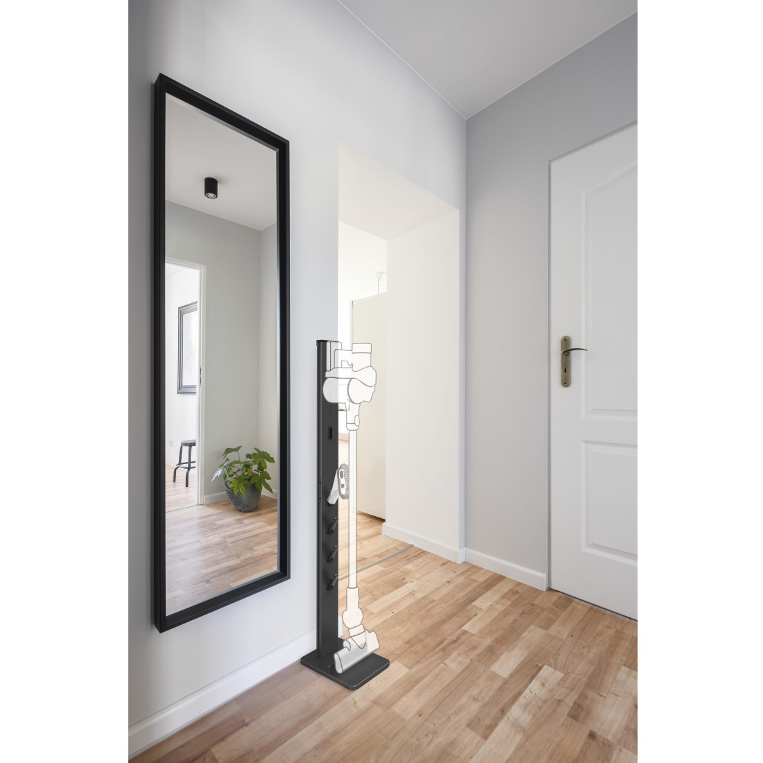Xavax Standfuß-Organizer 128 cm Schwarz