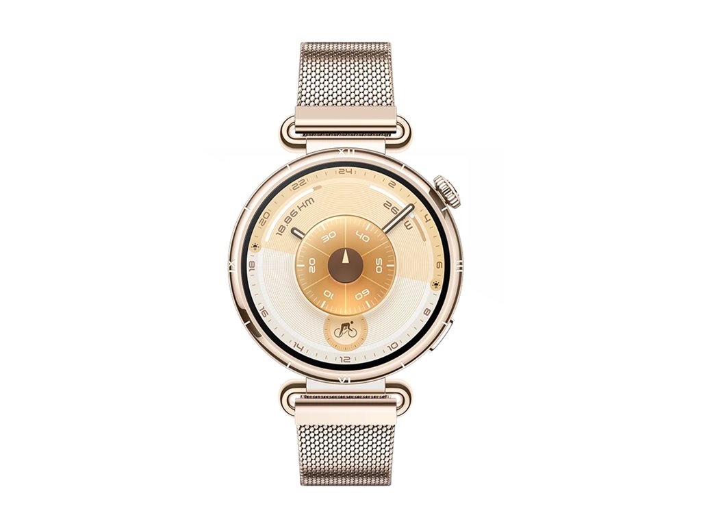 Huawei Watch GT 6 41 mm Smartwatch 1,32" AMOLED Bluetooth 6.0 NFC Milanese-Armband Gold