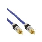 INLINE 1xCinch A/V Kabel PREMIUM 3m doppelt geschirmtes Kabel fuer Composite Video und Coax Digital Audio vergoldete Stecker 75Ohm (89803P)