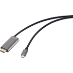 SpeaKa Professional USB-C HDMI Adapterkabel Stecker HDMI-A Buchse 1.50 m (SP-12866472)