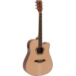 DIMAVERY JK-500 Westerngitarre, Cutaway, natur (26231388)