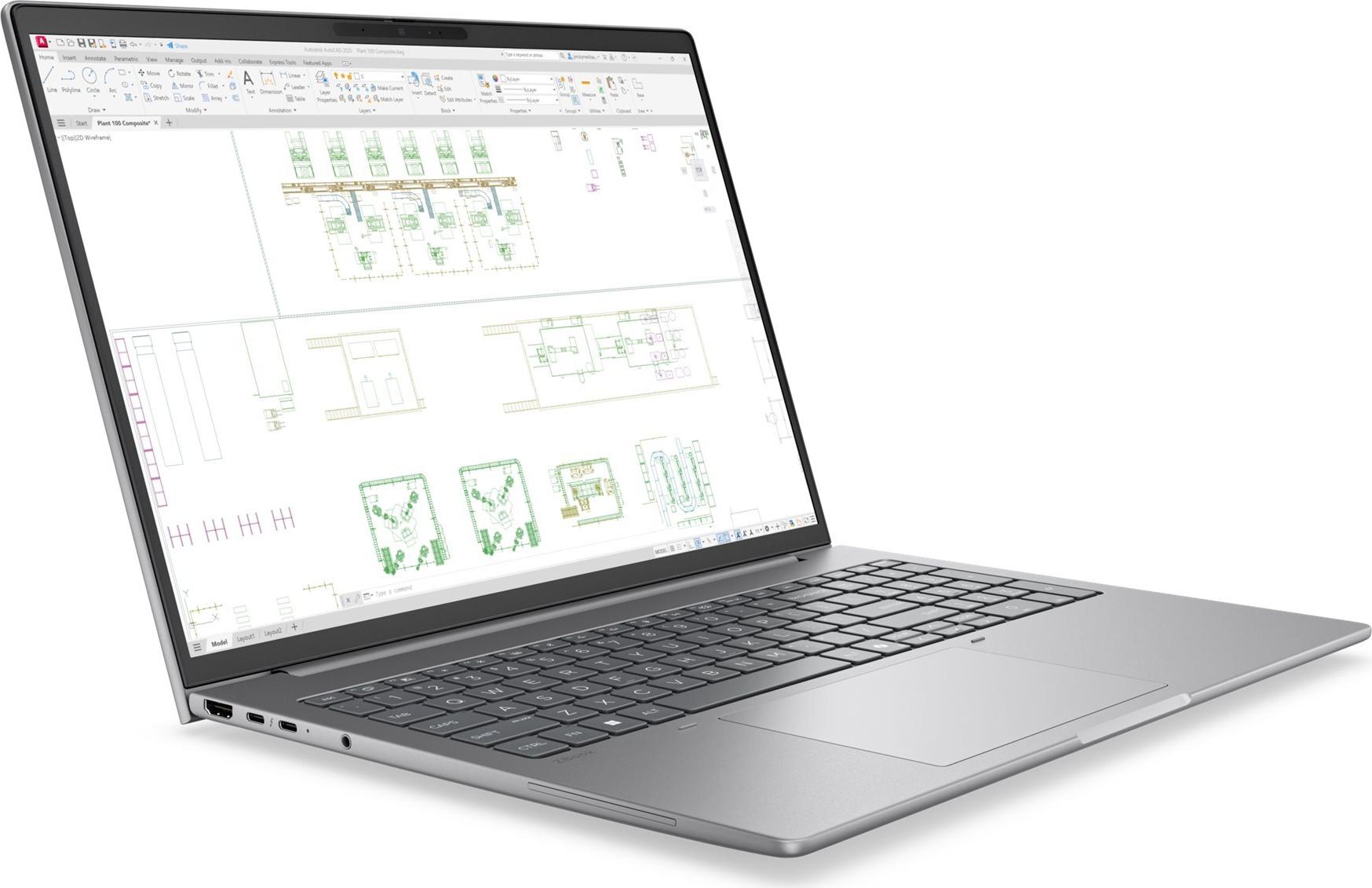 HP ZBook 8 G2i 16" Intel Core Ultra 7 356H 32 GB RAM 1 TB SSD Meteor silver