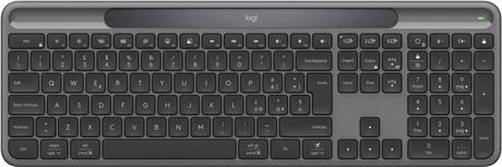 Logitech Signature Slim Solar+ K980 Kabellose Solar-Tastatur QWERTY Italienisch Graphit
