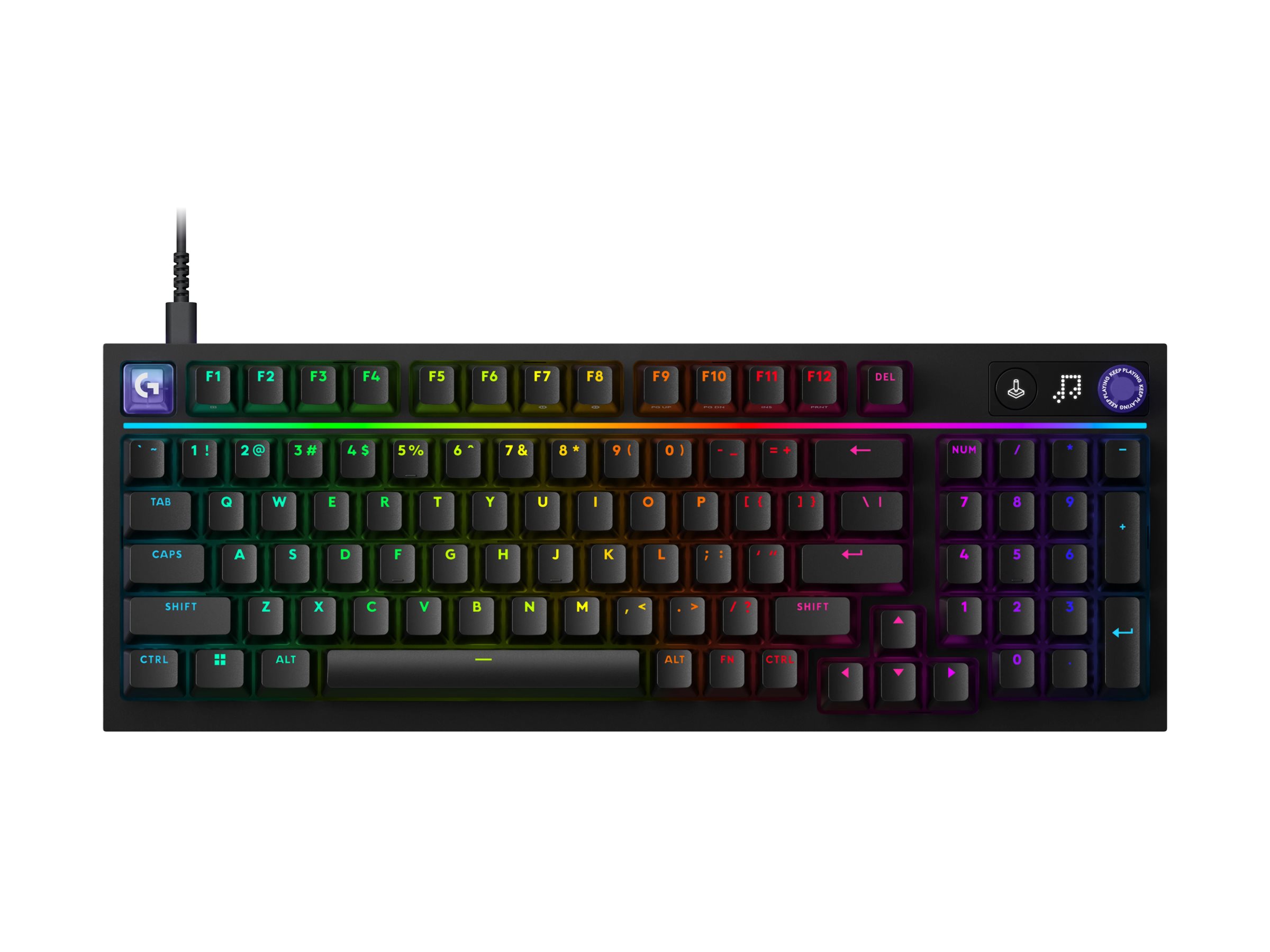 Logitech G G316 X 98 Mechanische Gaming-Tastatur Tactile USB LIGHTSYNC RGB QWERTZ Schwarz