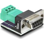 Delock D-Sub 9 Pin Buchse zu 3 Pin Terminalblock Adapter für CAN / LIN Bus (91293)