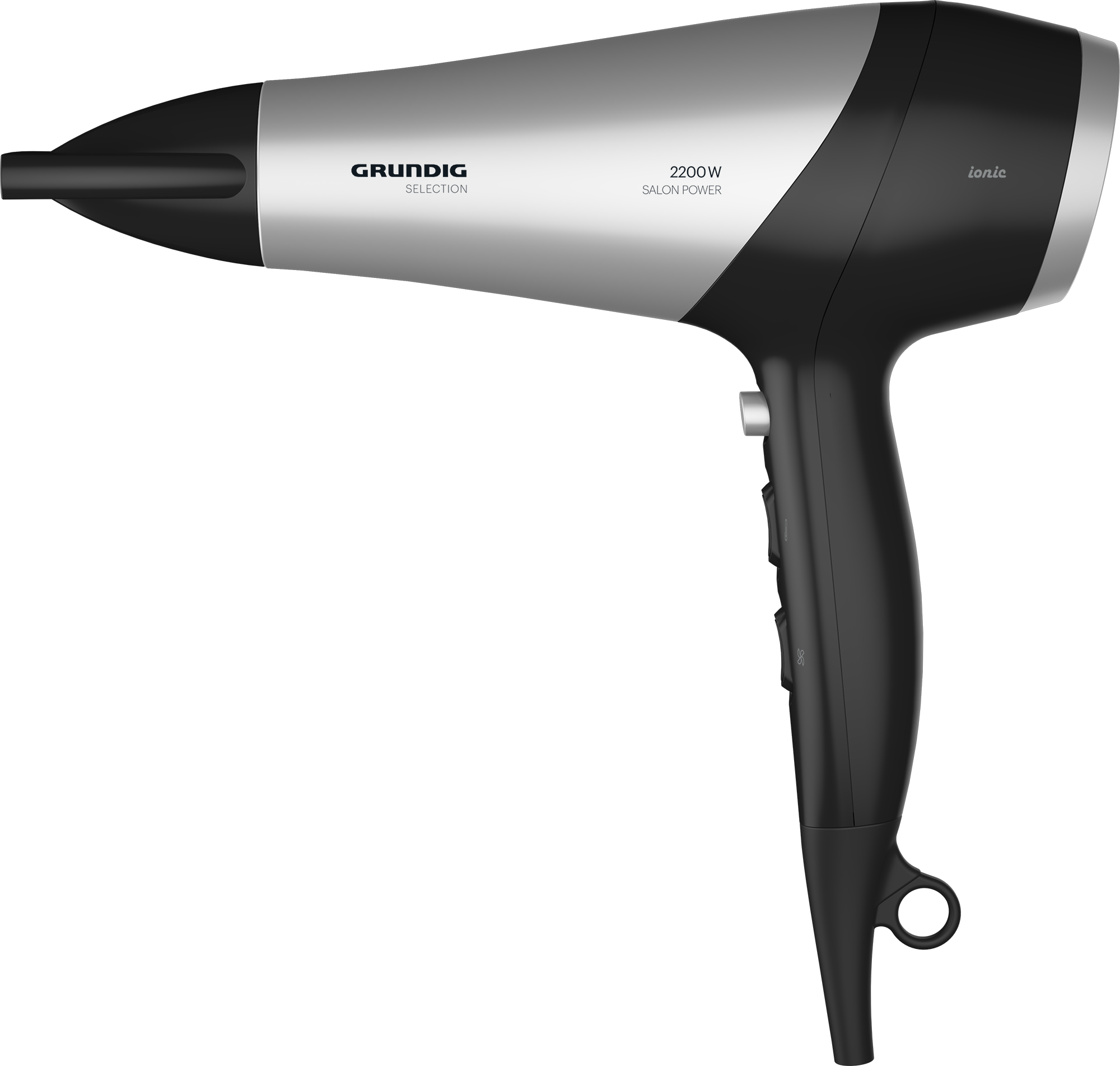 Grundig HD 6080 B Haartrockner 2200 W Schwarz, Silber