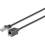 MicroConnect CAT7 S/FTP Extension Cable LSZH 0.5m Black (MC-SFTP-CAT7005EXT-S)