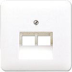 JUNG Abdeckung für IAE/UAE-ADose CD569-2UAWW CD500 u. Std. 2x8pol. alpinweiss CD569-2UAWW (CD569-2UAWW)