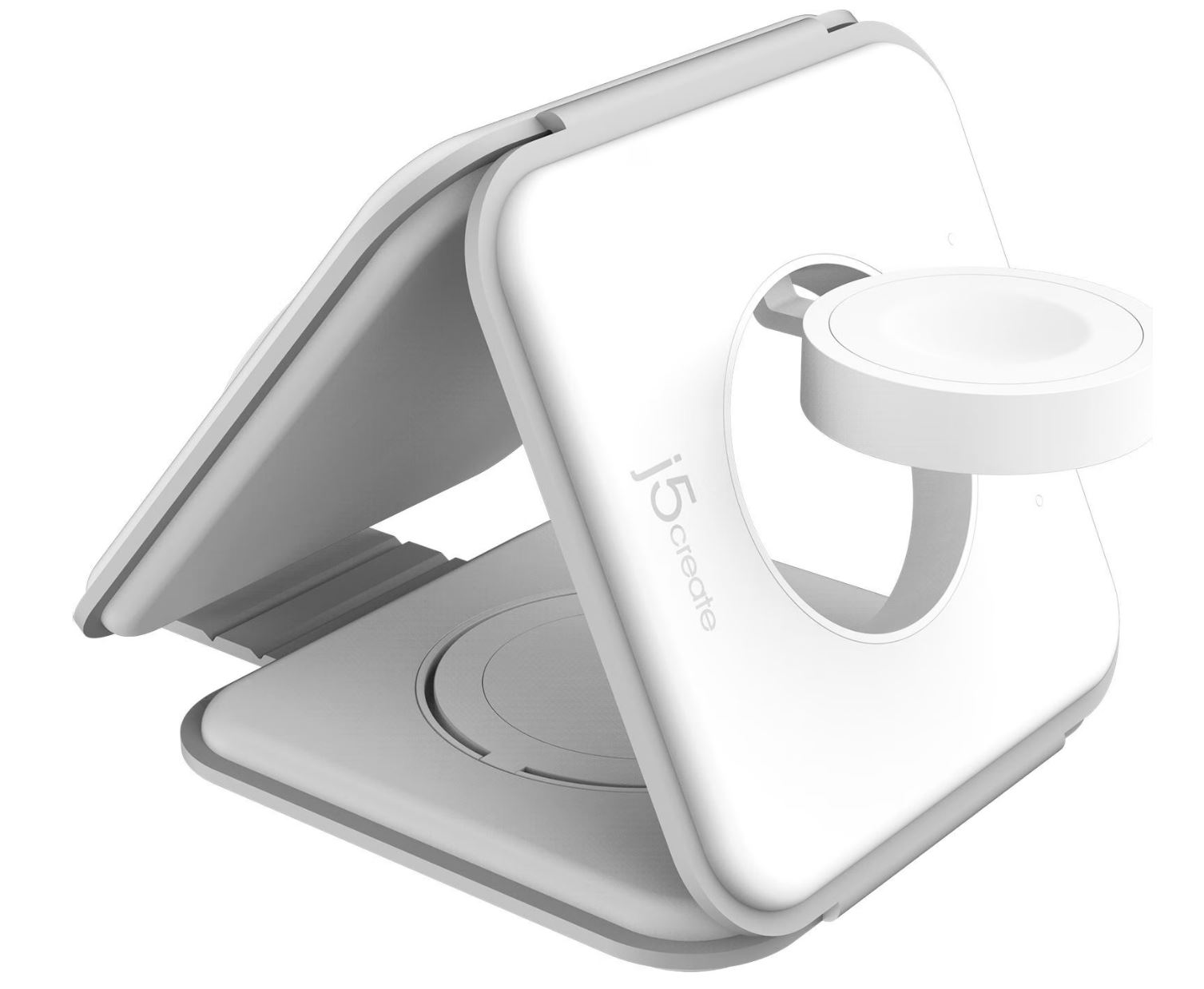 j5create QI2 3-IN-1 MAGNETIC TRAVEL WIRELESS CHARGING STATION (JUPW3215W-N)
