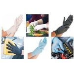 HYGONORM Nitril-Handschuh Safe Fit, L, blau, puderfrei Länge: 240 mm, lebensmittelecht, textuierte Oberfläche, - 1 Stück (261182)