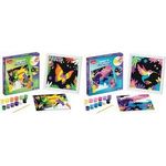 Maped Creativ Malset "Malen nach Zahlen" PAPAGEI/ SCHMETTERLING, die beiden Tiermotive können anhand einer - 1 Stück (907085)