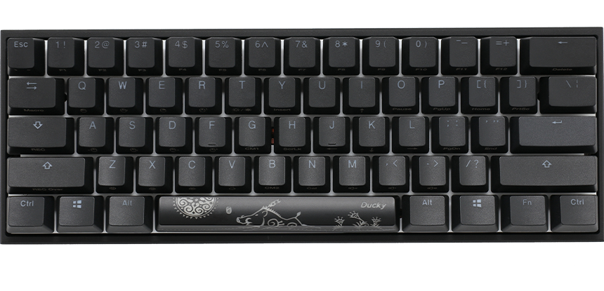 Ducky Mecha Mini Gaming-Tastatur MX Brown USB QWERTZ Schwarz