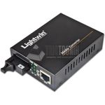 Lightwin LWC-10/100/1000-WDM-S20-A Netzwerk Medienkonverter 1000 Mbit/s 1310 nm Einzelmodus Schwarz (LWC-10/100/1000-WDM-S20-A)