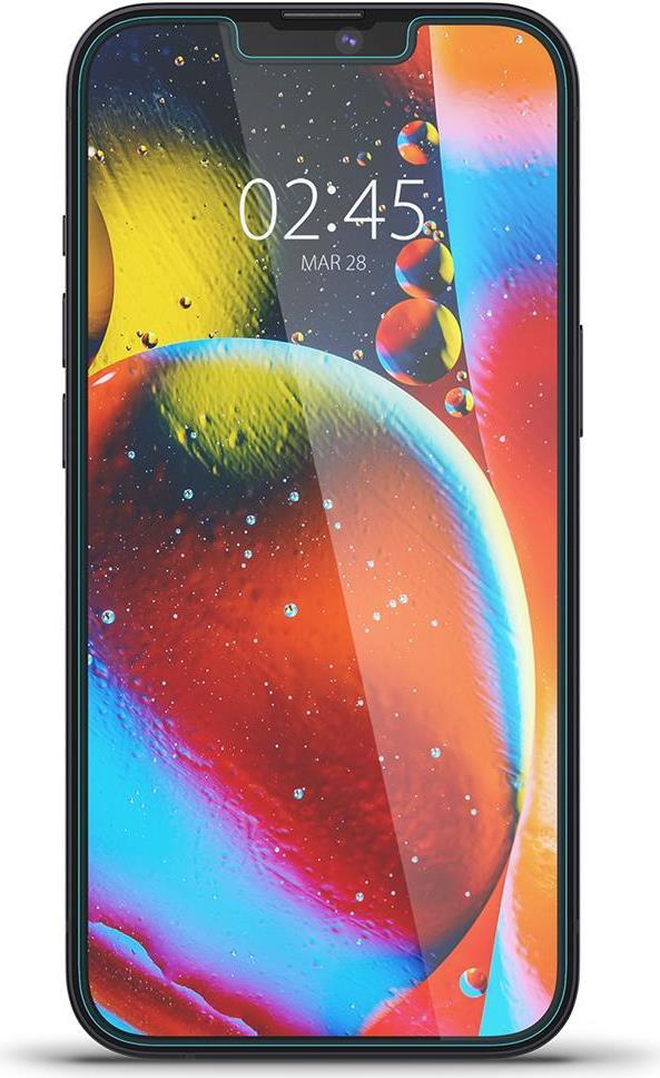 Spigen GLAS.tR EZ Fit Displayschutz Gehärtetes Glas (9H) für Apple iPhone 13 / 13 Pro 6.1" Transparent